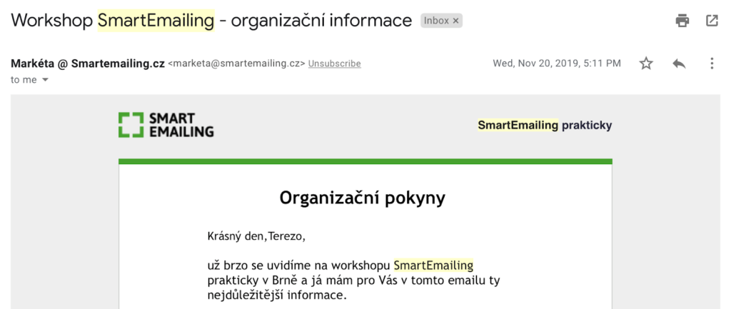 Personalizace v e-mailingu