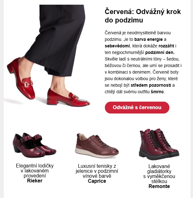 Ukázka užitečných informací v newsletteru
