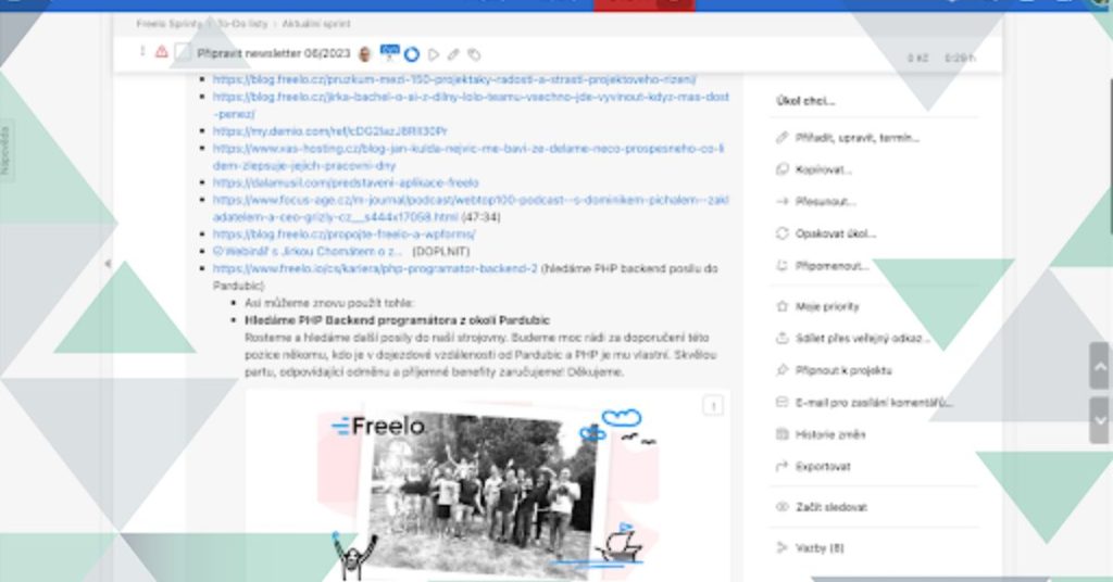 Jak plánovat newslettery pomocí Freela