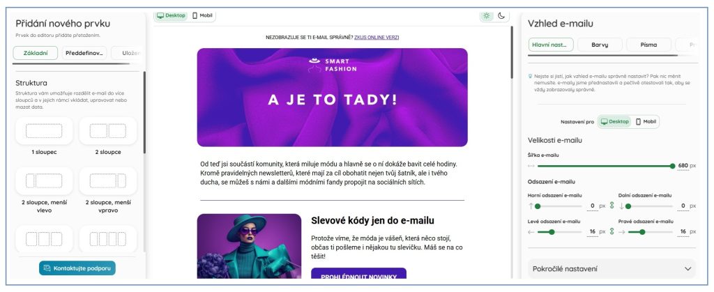 Ukázka z Magic editoru